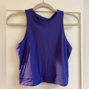 Lululemon purple crop tank top